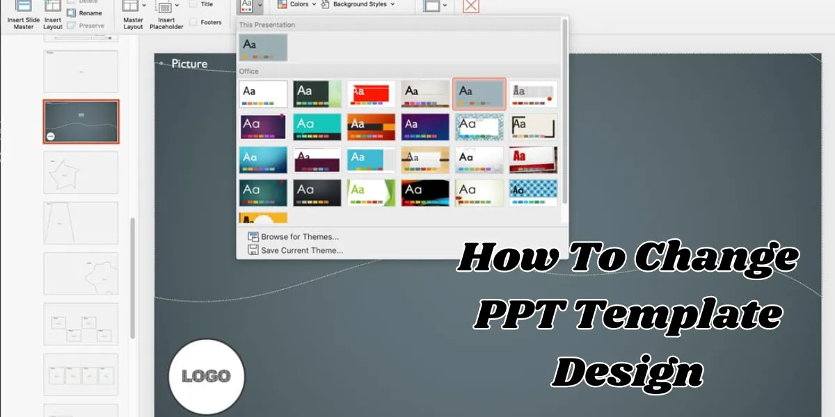 how to change ppt template design